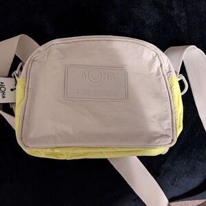 ALOHA Collection Crossbody Bag in Cream and Yellow